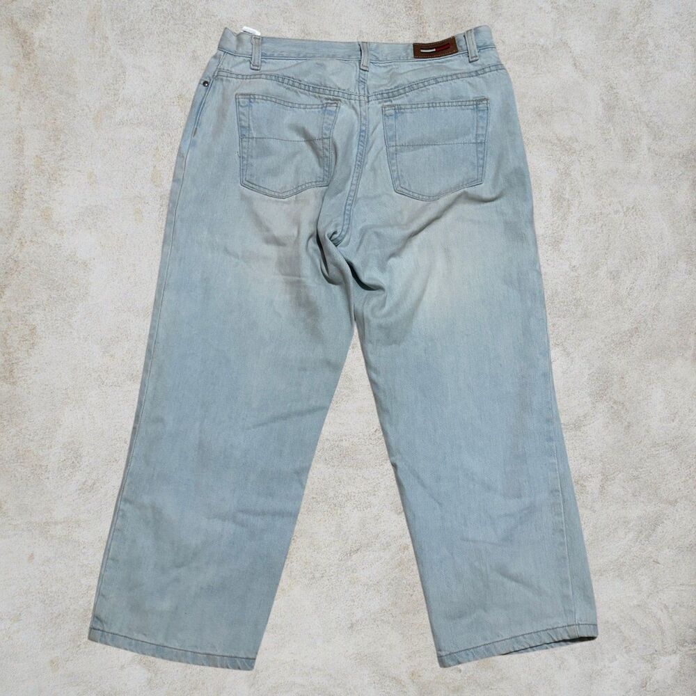 Y2K Tommy Hilfiger Light Blue Women's Straight Leg Jeans Size 8 - Picture 3 of 8